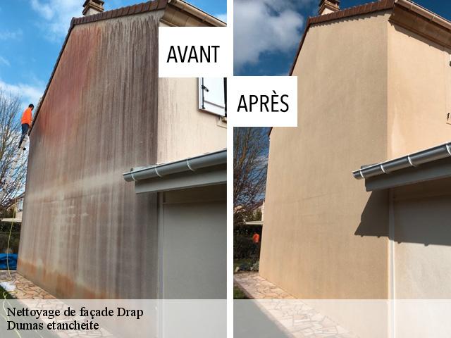 Nettoyage de façade  drap-06340 Dumas etancheite